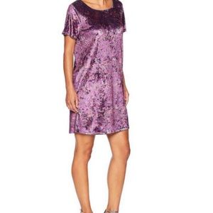 Lucky Brand Stretch Velvet Floral Dress size Medium